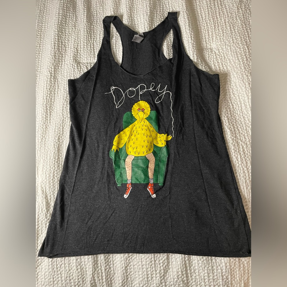 Dopey big bird tank top, ladies size M